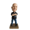 Stock Body Biker What's Your Problem Male Bobblehead